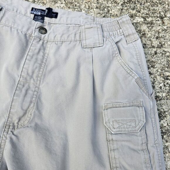 5.11 Tactical Cargo Pants Work Active Gorpcore Utility Tan 34x30.5* (*Tag 36x32) - Picture 6 of 16